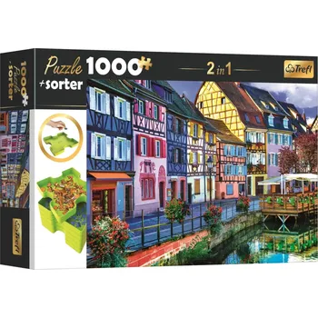 Puzzle Trefl s třídičem 2v1 Colmar Francie 1000 dílků