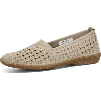 Dámské polobotky Robel dámské kožené polobotky - béžové