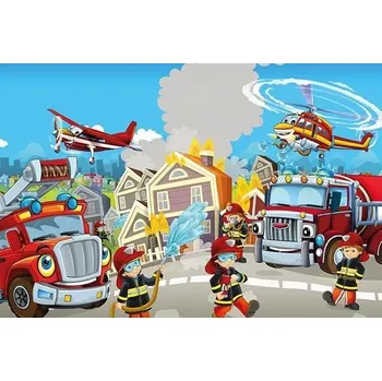 Puzzle Art Dřevěné Hasiči hrdinové 50 dílků