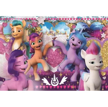 Puzzle CLEMENTONI My Little Pony: Láskyplní poníci MAXI 104 dílků