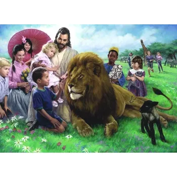 Puzzle Puzzle EUROGRAPHICS Lev a jehně 1000 dílků