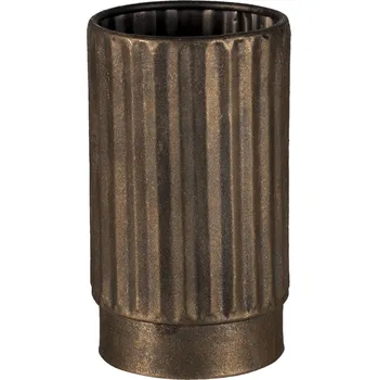 Váza Zlatá dekorativní kovová váza Leah S - Ø 11*18 cm