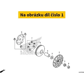 Auto-moto Honda Vodítka variátoru Vision 110i 17-20 22011KVBT00