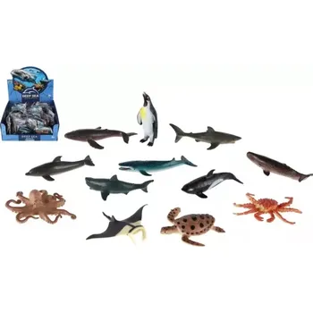 Teddies Zvířátko mořské plast 8-10 cm mix druhů 36 ks v boxu