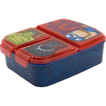 Svačinový box Box na svačinu Avengers s více přihrádkami