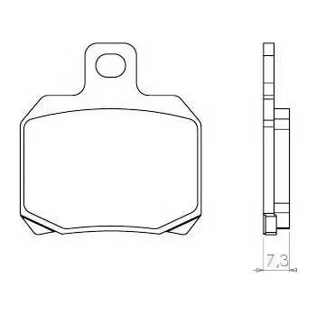 Brzdový komplet Brenta brzdové destičky sintrované FT4035