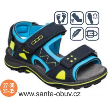 Dámská obuv SANTÉ IC/182581 BLU vych. obuv vel.31-35, modrá - 32