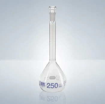 Hirschmann Laborgeräte Odměrná baňka se skleněným uzávěrem a zábrusem, čiré sklo, třída A Varianta: NZ-7/16, Objem: 10 ml