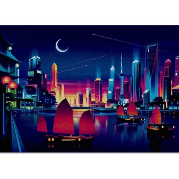 Puzzle Puzzle CLOUDBERRIES skyline – 1000 dílků