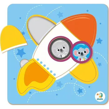 Puzzle Dodo raketa 5 dílků