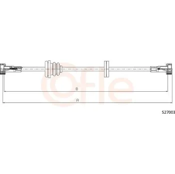 Náhon tachometru Hřídel tachometru COFLE S27003