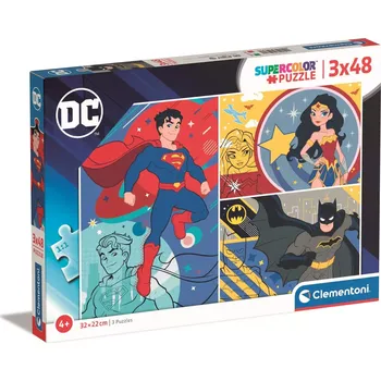 Puzzle Clementoni DC Comics 25272 3 x 48 dílků