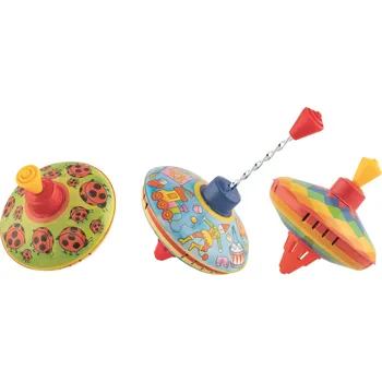 Dřevěná hračka Goki Plechová káča Abstrakt