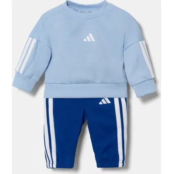 Kojenecká tepláková souprava adidas modrá barva, JD6483 55X, vel. 62
