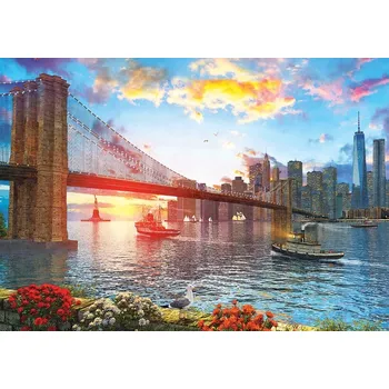 Puzzle Puzzle ART PUZZLE západ slunce v New Yorku 1000 dílků