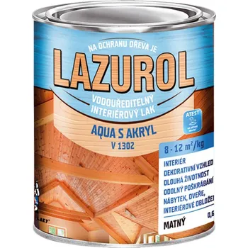 Lak na dřevo Lazurol Aqua S V1302 0,6 kg