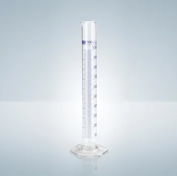 Odměrný válec Hirschmann Laborgeräte Odměrný válec třídy B, modrý potisk Objem: 1000 ml