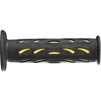 PROGRIP gumové gripy rukojetí PG724 ROAD (22+25mm, délka 125mm) barva černá/žlutá (dvoudíl