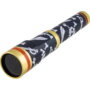 Dřevěná hračka Goki Plechový teleskopický krasohled pirát černý