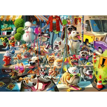 Puzzle RAVENSBURGER Venčení psů 1000 dílků