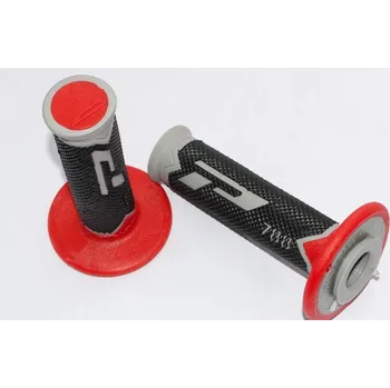 PROGRIP gripy PG788 OFF ROAD (22+25mm, délka 115mm) barva šedá/červená/černá (trojdílné) (