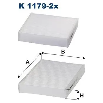 Klimatizace automobilu Filtr, vzduch v interiéru FILTRON K 1179-2x