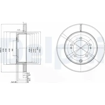 Brzdový kotouč Brzdový kotouč DELPHI BG9849