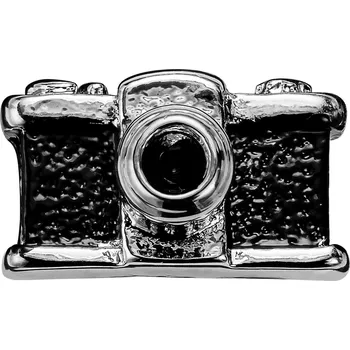 Brož Meraklis | Jehlice do klopy fotoaparát stříbrné barvy - Trendhim