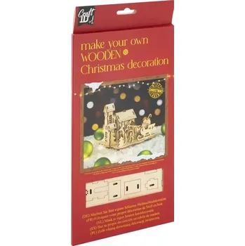 Puzzle Dřevěné 3D puzzle Santa – CRAFT ID