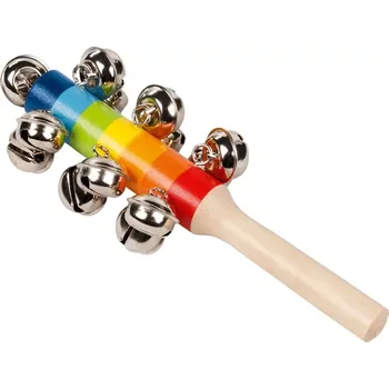 Hudební nástroj pro děti Goki Zvonkohra Duha se 13 rolničkami