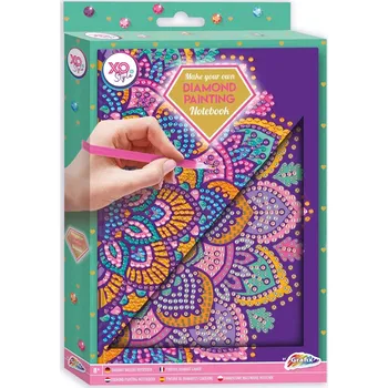 Blok Blok A5 Fialová Mandala Diamantové Malování