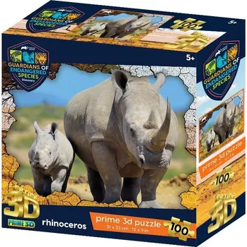 Puzzle PRIME 3D PUZZLE GES Nosorožec 100 ks