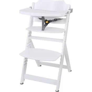 Jídelní židlička Dřevěná jídelní židlička Freeon Moon bílá