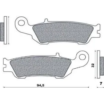 Brzdový komplet Brenta organické brzdové destičky FT3105