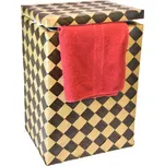 Vingo Koš na prádlo hnědá kostka Rozměry (cm): 37x30, v. 53