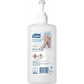 Dezinfekce 511110 Tork Alcohol tekutý dezinfekční prostředek, 500 ml, s pumpičkou