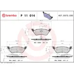 Sada brzdových destiček, kotoučová brzda BREMBO P 11 014