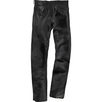 Moto kalhoty Difi Falcon kožené kalhoty na motorku DÁMSKÉ jeans černé lesklé velikost 42
