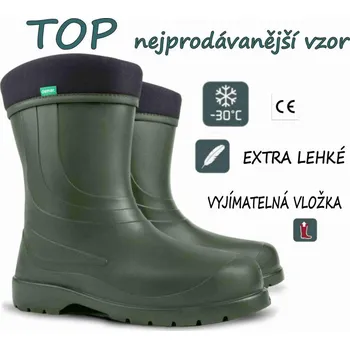 Dívčí holínky DEMAR holínky LAURA 0230 B zelená, zelená - 40