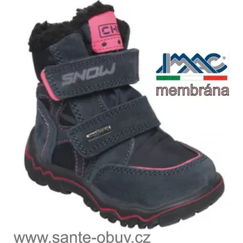 Dámská zdravotní obuv SANTÉ IC/633858 NAVY-FUCHSIA zimní obuv vel.20-26, --- - 23