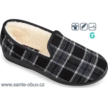 Dámská zdravotní obuv SANTÉ MJ/840 ŠEDÁ domácí obuv vel.41-46, --- - 45