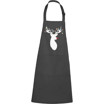 Kuchyňská zástěra DOBRÝ TRIKO Zástěra s vánočním potiskem Jelen Barva: Antracitová
