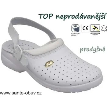 Dámská zdravotní obuv SANTÉ GF/516P BÍLÁ zdravotní PRACOVNÍ obuv , bílá - 46