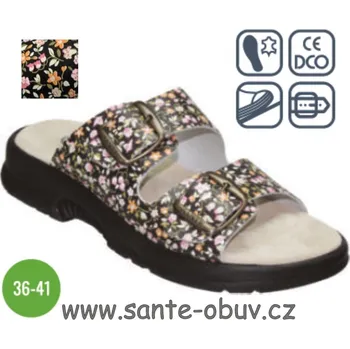 Dámská zdravotní obuv SANTÉ N/517/33/60K/CP FLORAL zdravotní pantofel, --- - 41