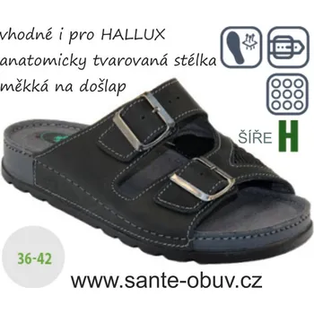 Dámská zdravotní obuv SANTÉ N/211/1H/60/CP ČERNÁ hallux obuv, vel.36-42, --- - 42