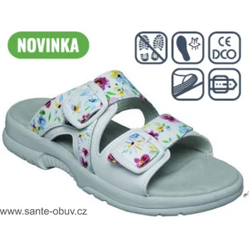Dámská zdravotní obuv SANTÉ N/517/55/13K/10/BP bílá zdravotní pantofel vel.35-42, --- - 42
