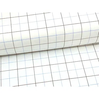 Mirtex Plátno košilovina HALENA 115/44400 Bílý podklad modrá kostka šíře 140cm