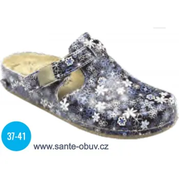 Dámská zdravotní obuv SANTÉ SG/300 FLOWER pantofel, květinový vzor - 38