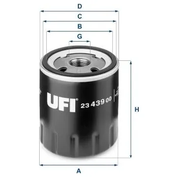 Olejový filtr Olejový filtr UFI 23.439.00