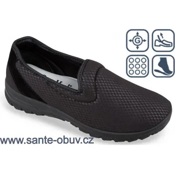 Dámská zdravotní obuv SANTÉ MJ/4015 černá HALLUX, černá - 39